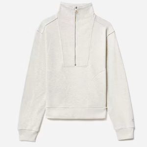 Everlane Track Half-Zip Light Heather Grey